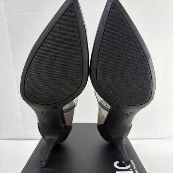 INC International Concepts Women's Zitah Black Vinyl Stiletto Heels - Picture 6 of 6